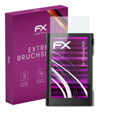 atFoliX Glasfolie für Shanling M3X Displayfolie 9H Schutzpanzer
