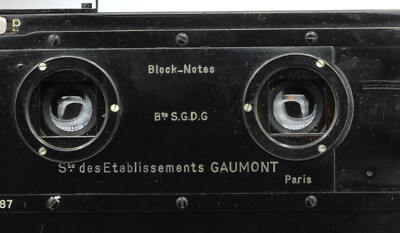 Block Notes Stéréo 6 x 13 Louis Gaumont Objectifs Tessar-Zeiss Paris France 1905