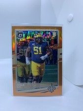 2020 Panini Donruss Optic Cesar Ruiz Orange Prizm /199 Rookie RC #131 Saints