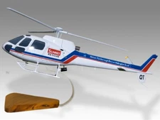 Airbus Eurocopter AS350BA Squirrel Summit Rescue Desk Wood Model Large 1/24