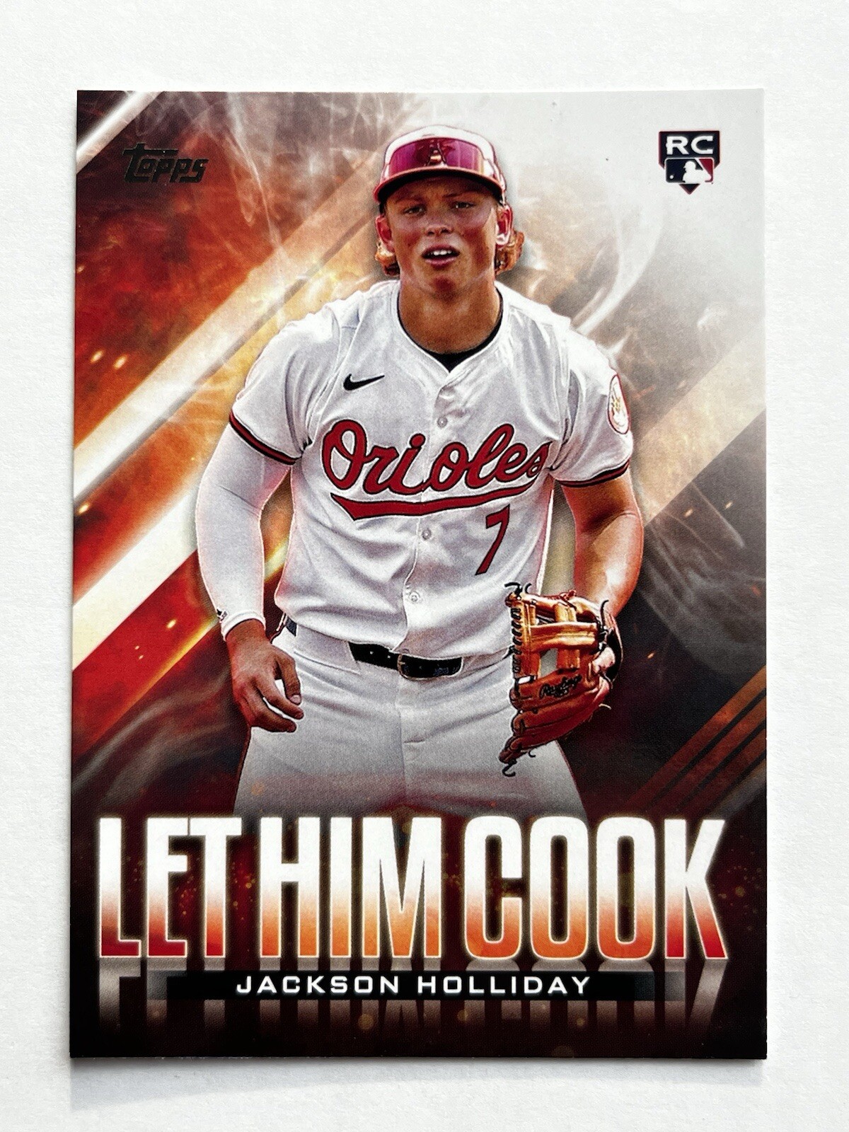 2024 Topps Update Jackson Holliday Let Him Cook Baltimore Orioles Rookie LHC-25