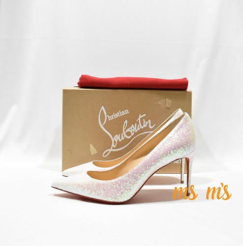 NIB CHRISTIAN LOUBOUTIN Kate 85mm White 