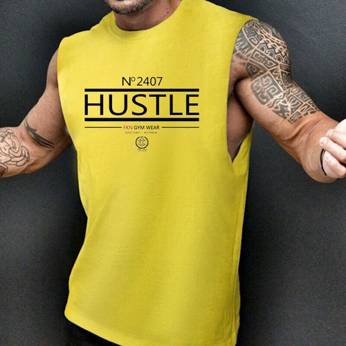 Herren Fitnessstudio Sport Stringer Muskel Training Racerback Fitness Ärmellos Tank Top - Bild 8 von 10