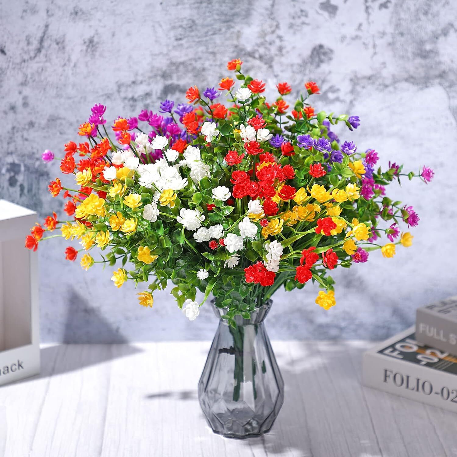 Outdoor Artificial Flower,UV Resistant Simulation Plastic Flower