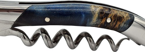 Sacacorchos Laguiole En Aubrac con mango burl de álamo azul estabilizado - Imagen 2 de 5