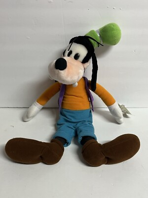 Goofy 18'' Plush Dog Soft Doll Purple Vest Stuffed Animal Toy W/Tag Applause