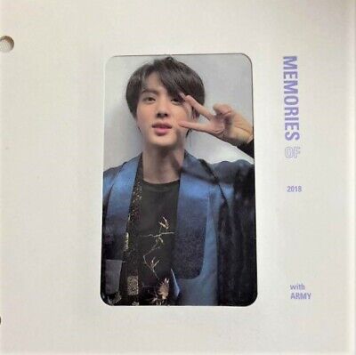 BTS Bangtan Memories of 2018 Blu-ray Limited Official Photocard Photo Card  PC