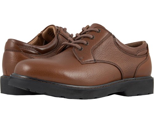 Dockers Shelter Plain Toe Leather Rugged Casual Shoe 11 Wide 11W Dark Tan, Brown