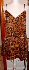 NASTY GIRL Leopard Print Slip Mini Dress (Size 8 U.S) Spegetti Strap-side zipNWT
