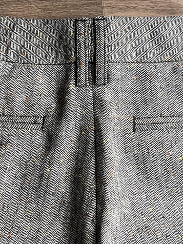 Body By Victoria Wool Blend Trouser Pants The Marisa Fit Lined Brown Tweed 8 New - Picture 11 of 14