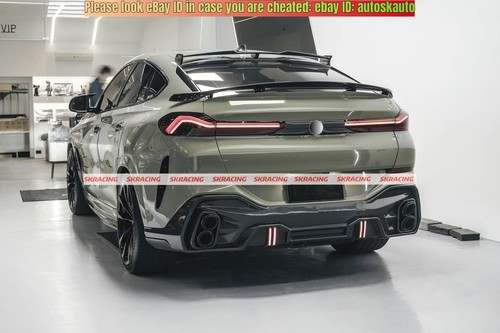 For BMW X6 G06 F96 M Sport 2020-2023 Carbon Fiber Car Rear Roof Lip Spoiler Wing - Picture 5 of 24