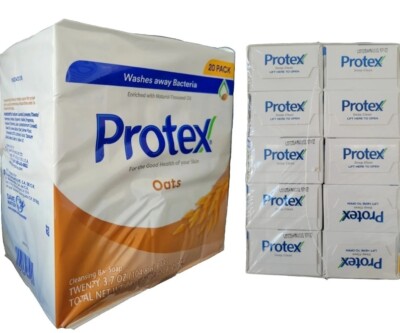 20 BARS PROTEX OATS ANTIBACTERIAL SOAP Jabon Protex Avena FAMILY PACK