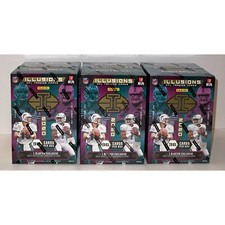 (3) 2020 Panini Illusions Football Blaster Boxes ~ 3 Box Lot ~ NFL Cards Burrow
