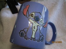 Disney Blue STITCH Lilo and Stitch Coffee Mug Coffee Cup Large 20 Oz