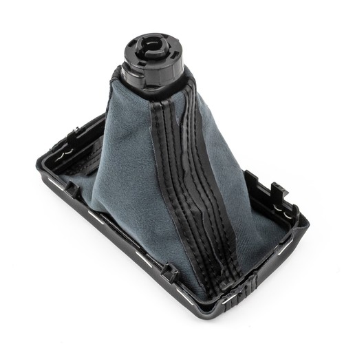 Pomello Leva del Cambio per Audi A3 A4 Q5 Automatico Nero Pelle LHD con Cuffia - Foto 7 di 9