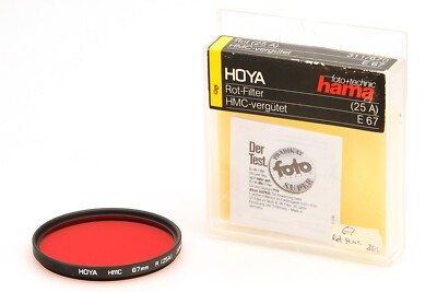 Original Hoya Rot-Filter Rot Filter HMC 67mm R (25A) für   67 mm Filtergewinde