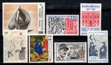 France 1987 Yv. 2494-2500 Neuf ** 100% Art,Croix-Rouge,Institut Pasteur,Personna