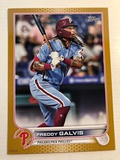 2022 Topps Series 1 Jumbo 5x7 01/10 Gold Freddy Galvis Phillies 67
