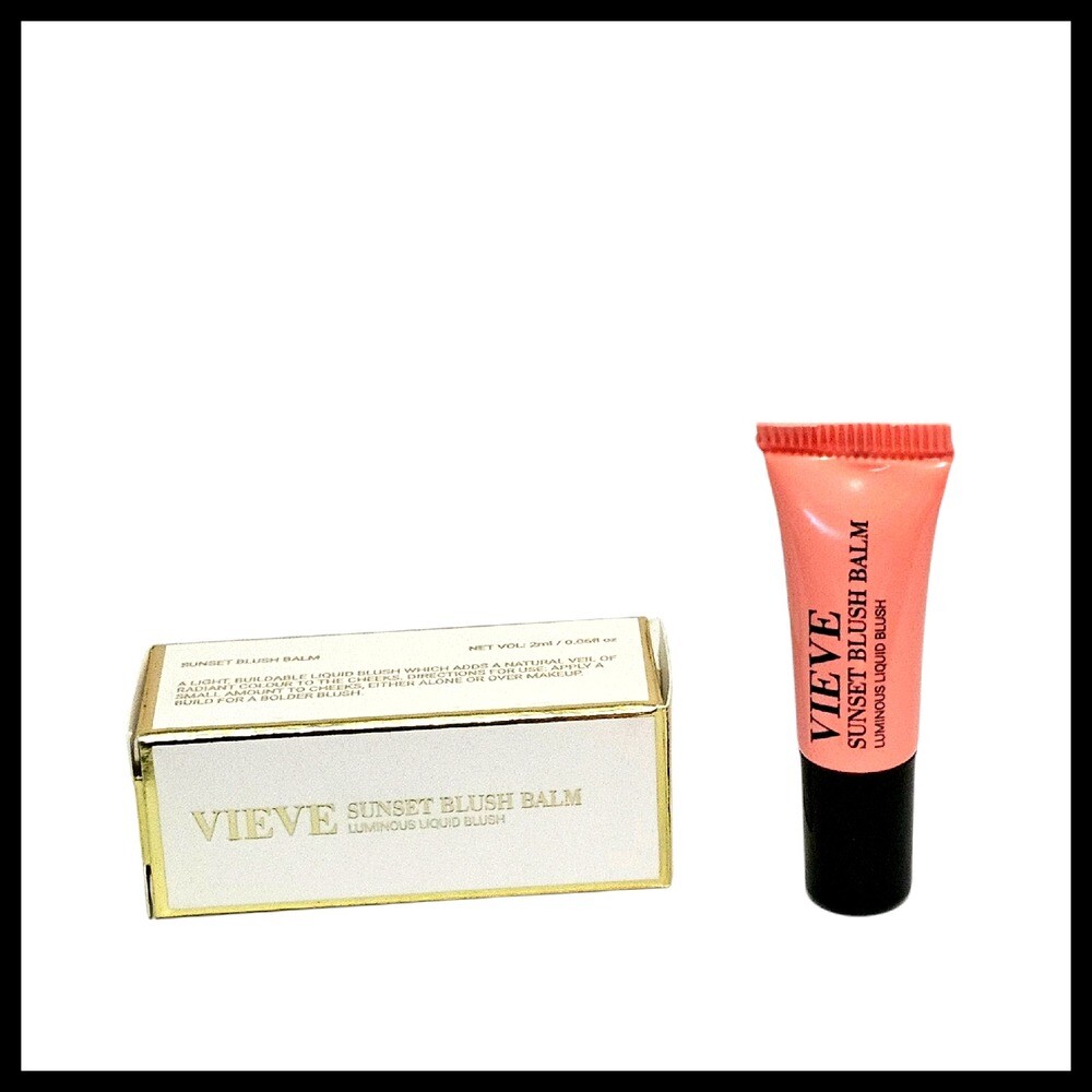 Бальзам для румян VIEVE Sunset Blush Balm Светящиеся жидкие румяна для путешествий, размер 0,06 жидких унций