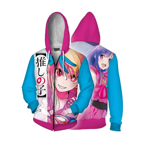 Cosplay Oshi no Ko Ai Hoshino 3D Sudaderas con capucha Akuamarin Rubii Adulto Sudaderas Abrigos - Imagen 5 de 20