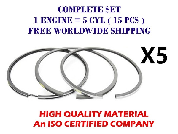 5-Zylinder Kolbenring-Satz 81Mm STD FüR VW 2.5 TDI 2461Cc Transporter TD4978-image