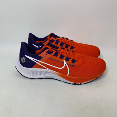 Nike Pegasus 38 Shoes Sneakers Clemson Tigers Mens Orange Purple White  Running
