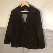 Hawkshead Chocolate Brown Ladies Jacket Size 14 Cotton Corduroy Cord