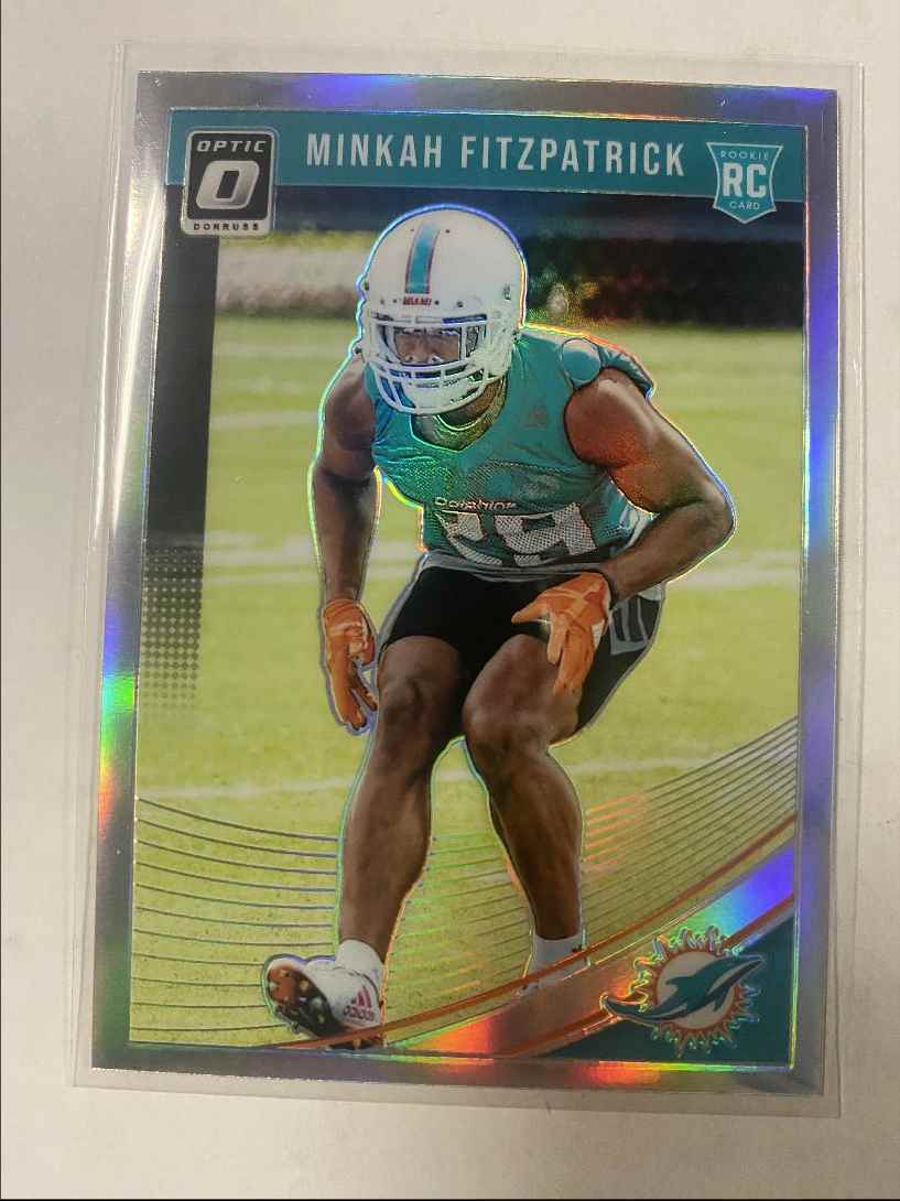 2018 DONRUSS OPTIC HOLO MINKAH FITZPATRICK RC MIAMI DOLPHINS #103