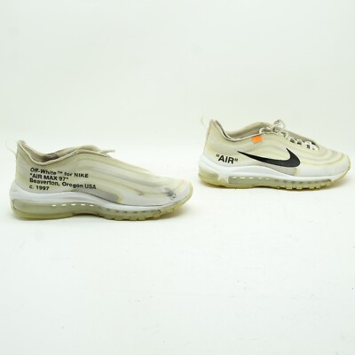 NIKE AIR MAX 97 OFF WHITE Gebraucht Größe Fehlend (Cod.CS1855) Weiße Herren