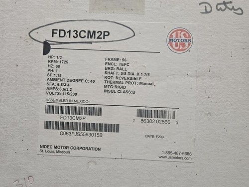 NIDEC CORP FD13CM2P / FD13CM2P (BRAND NEW) - Picture 2 of 2