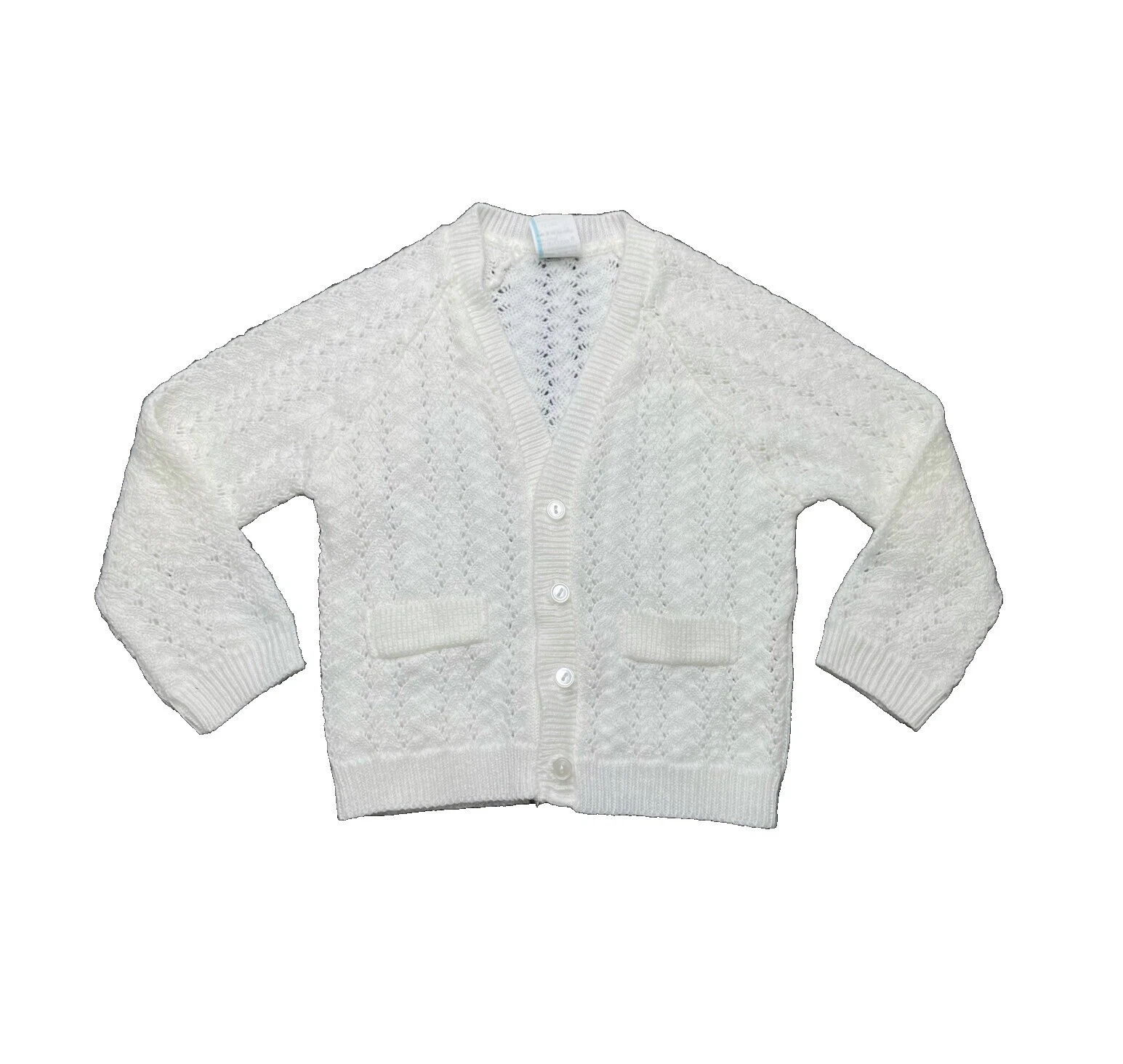 Suéteres vintage blanco de acrílico para Niños