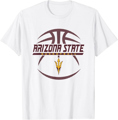 Arizona State Sun Devils Basketball Rebound White Unisex T-Shirt