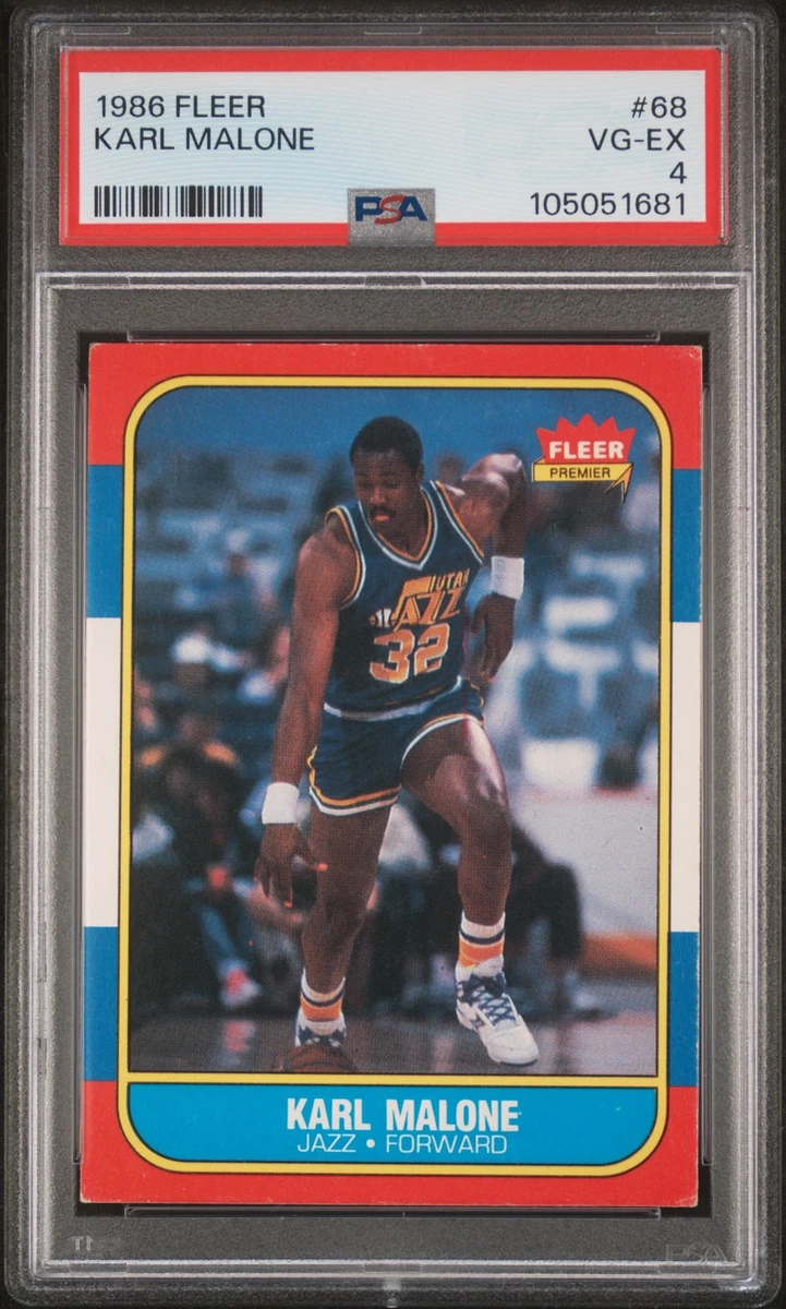 Fleer Karl Malone Basketball 1986-87 Season Sports Trading Cards