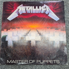Metallica - Master Of Puppets 1986 VG Vinyl L...
