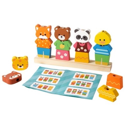 Cartoon Animal Learning Toy With Animal Dress Up Design For Motor Development