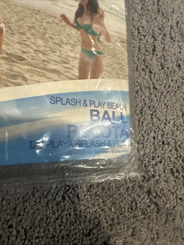 NOS Bestway Jumbo Beach Ball 48”Inflatable Wet Pool Toy White Color Splatter - Picture 2 of 4