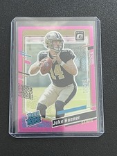 2023 Panini Donruss Optic Rated Rookie Jake Haener #277 Pink Prizm Saints NFL
