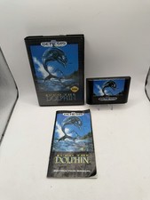 Ecco the Dolphin (Sega Genesis, 1992) With Case & Manual - CLEANED & TESTED!