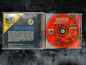 Capcom Resident Evil Survivor PS1 NTSC-U/C (US/CA) M 2000 w/ Case Manual