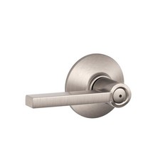 Schlage Latitude Satin Nickel Bed  Bath Lever Right or Left Handed