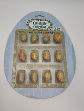 Cottontail Collectons Ornaments Mini Easter Eggs Tree Spring Decor Set of 12