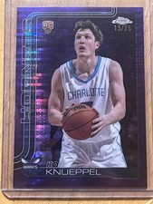2025-26 Topps Chrome - Kon Knueppel #254 Purple Pulsar Refractor /75 (RC) Clean!