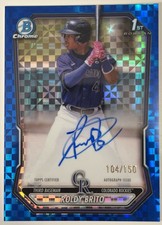 Roldy Brito Bowman Chrome 2026 Blue X-fractor /150 Auto