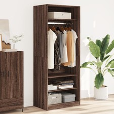 Garde-robe Armoire de Rangement Intérieur Blanc Brillant Bois Ingénierie vidaXL