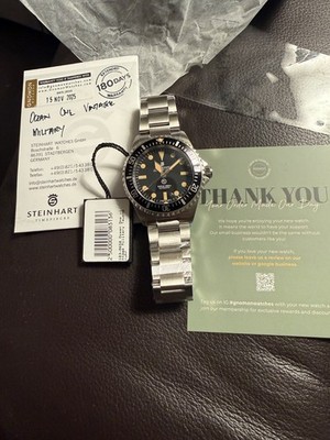 Steinhart Ocean One Vintage Military Watch. (Read Desc.)