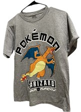 Youth XL Pok mon Charizard All Over Print Flames Tshirt Rare hTF
