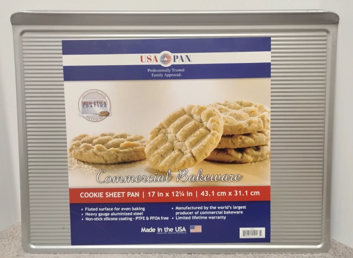 NEW USA PAN Commercial Bakeware Cookie Sheet Pan 17" x 12.25". (03)