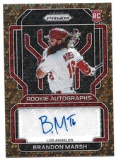 2022 Prizm RABN Brandon Marsh RC /15 Auto Rookie Autographs Bronze Donut Circles
