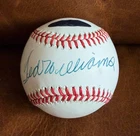 Ted Williams Autographed Signed Baseball Beckett BAS COA Red Sox #9 COA Holo