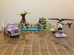 LEGO Friends 41036 Jungle Bridge Rescue 365pc Complete Set w/o Box &Instructions